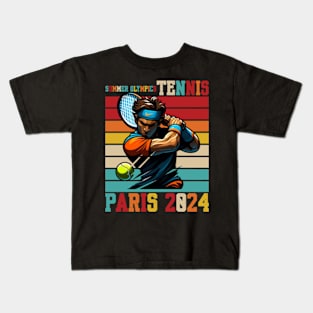 summer games tennis paris 2024 Kids T-Shirt